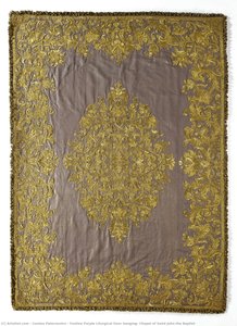 Festive Purple Liturgical Door Hanging, Chapel Of Saint John The Baptist — Cosimo Paternostro