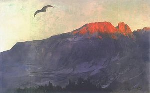 Giewont At Sunset — Leon Jan Wyczolkowski
