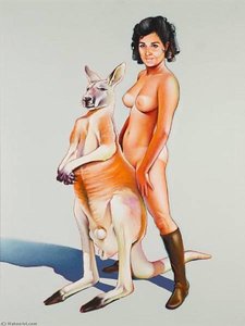 Great Red Kangaroo — Mel Ramos