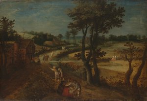 Landscape With Corn Fields, Jacob Savery (ii) (attributed To), 1602 - 1630 — Jacob Savery (i)