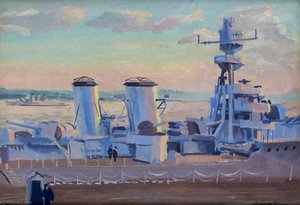 Hms 'diomede' At Rosyth — Stephen Bone