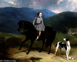 Master Edward Coutts Marjoriebanks on his Pony