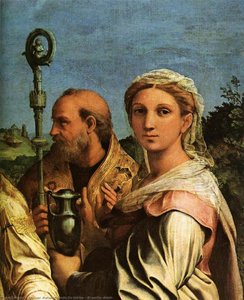 St Cecilia (detail) — Raphael