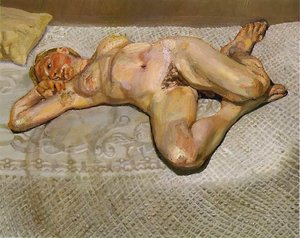 Blonde Girl On A Bed — Lucian Freud