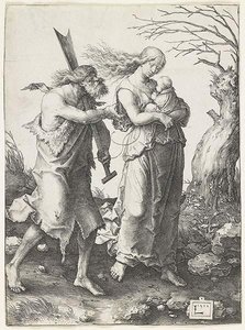 Adam And Eve After Their Expulsion From Paradise — Lucas Van Leyden