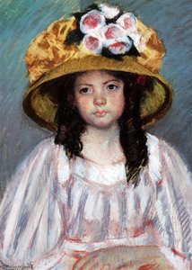 Girl In Large Hat — Mary Stevenson Cassatt