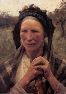 Head Of A Peasant Woman — Sir George Clausen