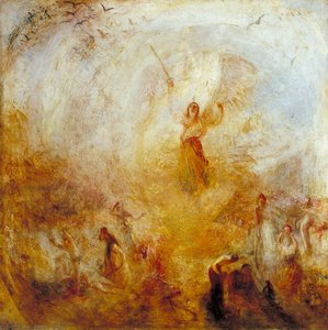 Angel Standing In A Storm — Joseph Mallord William Turner, Romantic Landscape
