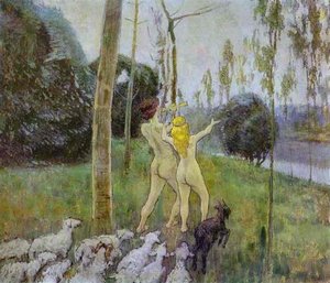 Daphnis And Chloe — Viktor Elpidiforovich Borisov Musatov