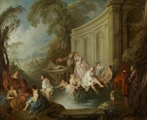 Ladies Bathing — Jean-baptiste Pater