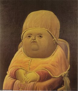 Le Pape Léon X (d'après Raphael) — Fernando Botero