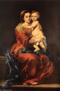 Virgin And Child With A Rosary — Bartolomé Esteban Murillo