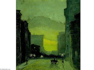 East Side, New York — Louis Michel Eilshemius
