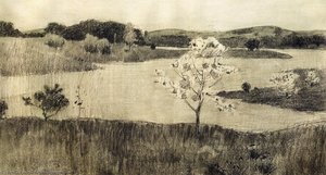 Japanese Tree In Bloom — Arthur Wesley Dow