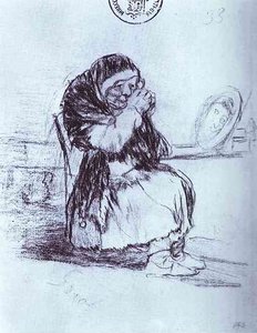 The Old Woman With A Mirror — Francisco José De Goya Y Lucientes