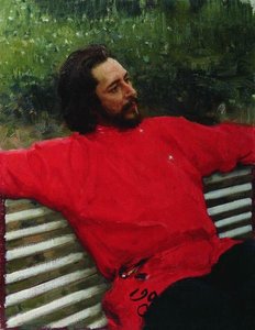 Portrait Of The Author Leonid Andreev — Ilya Yefimovich Repin