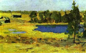 The Lake. Barns At The Edge Of A Forest — Isaak Ilyich Levitan