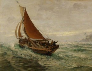 Daybreak At Sea — Charles Napier Hemy