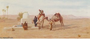 Scen At A Well — Frederick Goodall