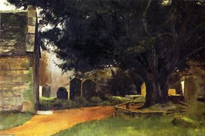 Churchyard At Shillingstone — Thomas William Roberts