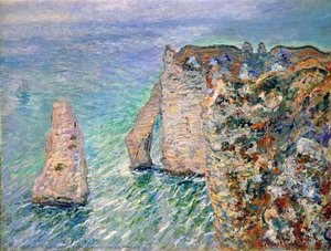 The Rock Needle And The Porte D'aval — Claude Monet