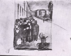 Night Street Karl Johan 02 — Edvard Munch, Expressionism