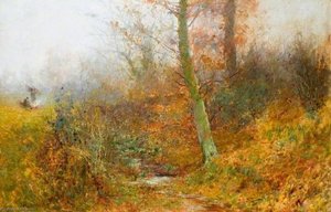 Autumn Leaves, Bushey — Thomas Edwin Mostyn
