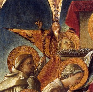 Madonna And Child Enthroned With Saints (detail) — Filippo Di Tommaso Lippi, Renaissance