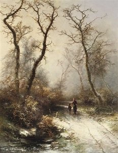 Along A Snowy Path — Pieter Lodewijk Francisco Kluyver