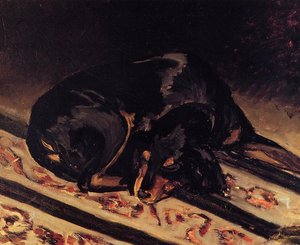 The Dog Rita Asleep — Frédéric Bazille