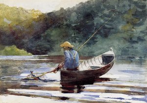 Boy Fishing — Winslow Homer, Realism
