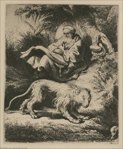St. Jerome Sitting At The Foot Of A Tree — Rembrandt Van Rijn, Baroque