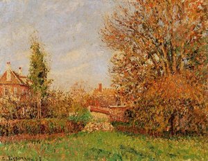 Autunm In Eragny — Camille Pissarro, Impressionism