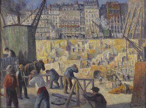 Chantier De Construction Vue De Paris (autre Titre) — Maximilien Luce
