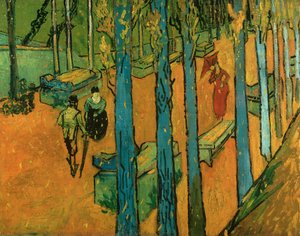 Falling Leaves (les Alyscamps) — Vincent Willem Van Gogh, Post-impressionism