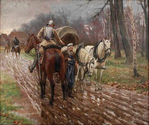Reiterszene — Emil Hünten