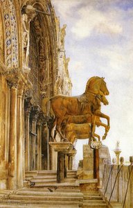 The Horses Of St. Mark's — Henry Roderick Newman, Pre-raphaelite