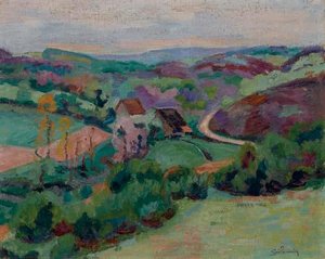 Côte Face Au Pont Charrault, Creuse — Ferdinand Guillaumin