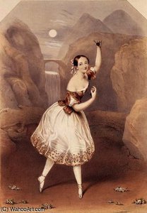 Marie Taglioni As Lauretta — Augustus Jules Bouvier