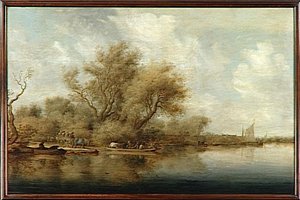 Le Debarcadere — Salomon Van Ruisdael
