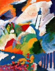 Murnau With A Church — Wassily Wassilyevich Kandinsky, Expressionism