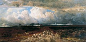 Driving Home The Flock — Bernard Walter Evans