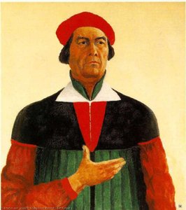 Self Portrait 2 — Kazimir Malevich, Cubist Style