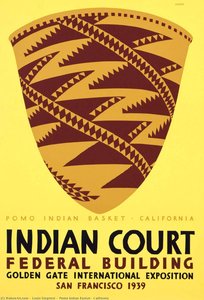 Pomo Indian Basket, California — Louis Siegriest