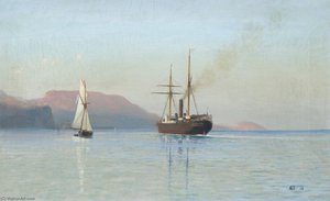 The Bay In Feodosia — Lef Feliksovich Lagorio