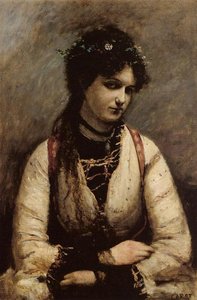Mademoiselle De Foudras — Jean-baptiste-camille Corot, Romanticism