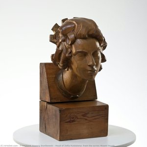 Head Of Zofia Kuskówna, From The Series Wawel Heads — Franciszek Xawery Dunikowski, Neo-romantic
