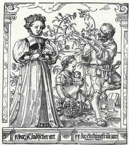The Age Of The Women At The Age Of Ten And Twenty Years — Tobias Stimmer