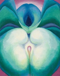 Series I White & Blue Flower Shapes — Georgia O'keeffe