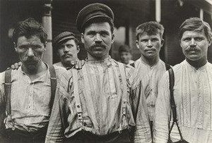 Russian Steel Workers, Homestead, Pennsylvania — Lewis Wickes Hine
